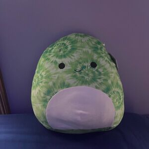 Squishmallows Green Tie-Dye Naddie Turtle
